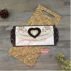 Cheap Wooden Laser Cut Wedding Invitations Printing UK
